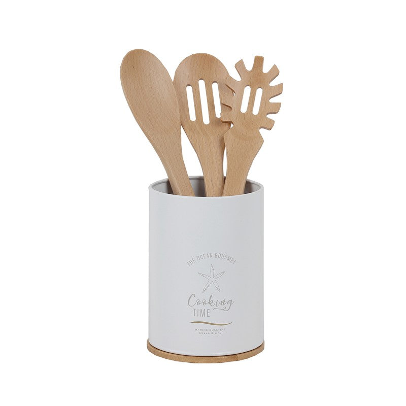 UTENSIL HOLDER WITH KITCHEN CUTLERY