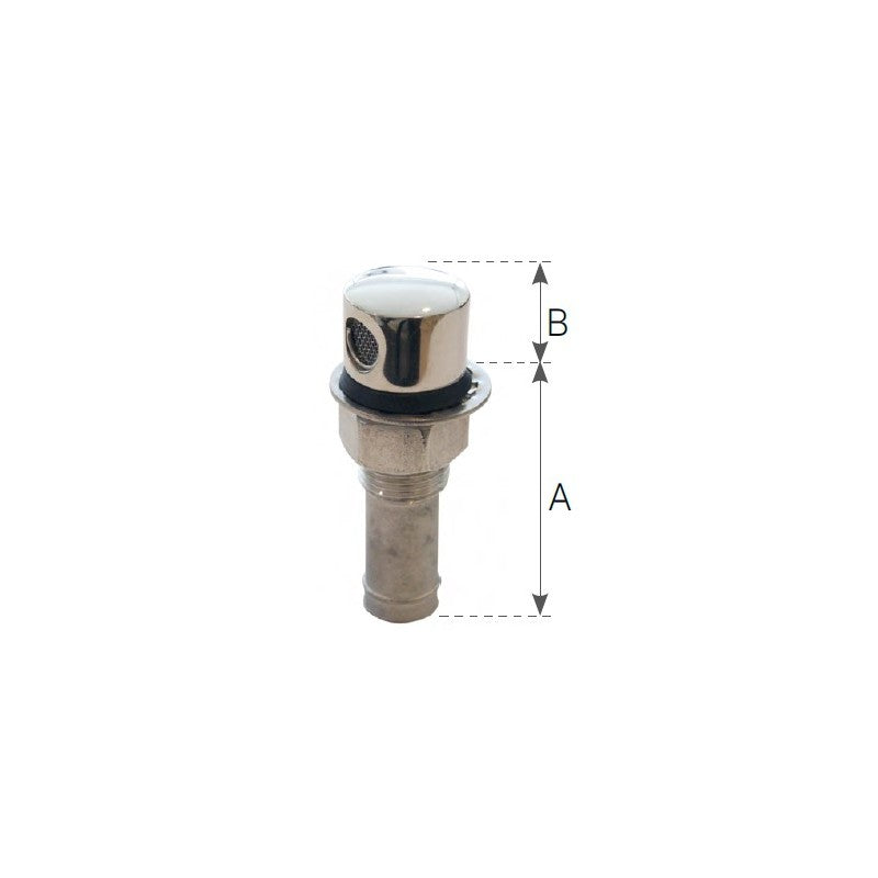 316 STAINLESS STEEL VENT HOSE HOLDER Ø MM.16